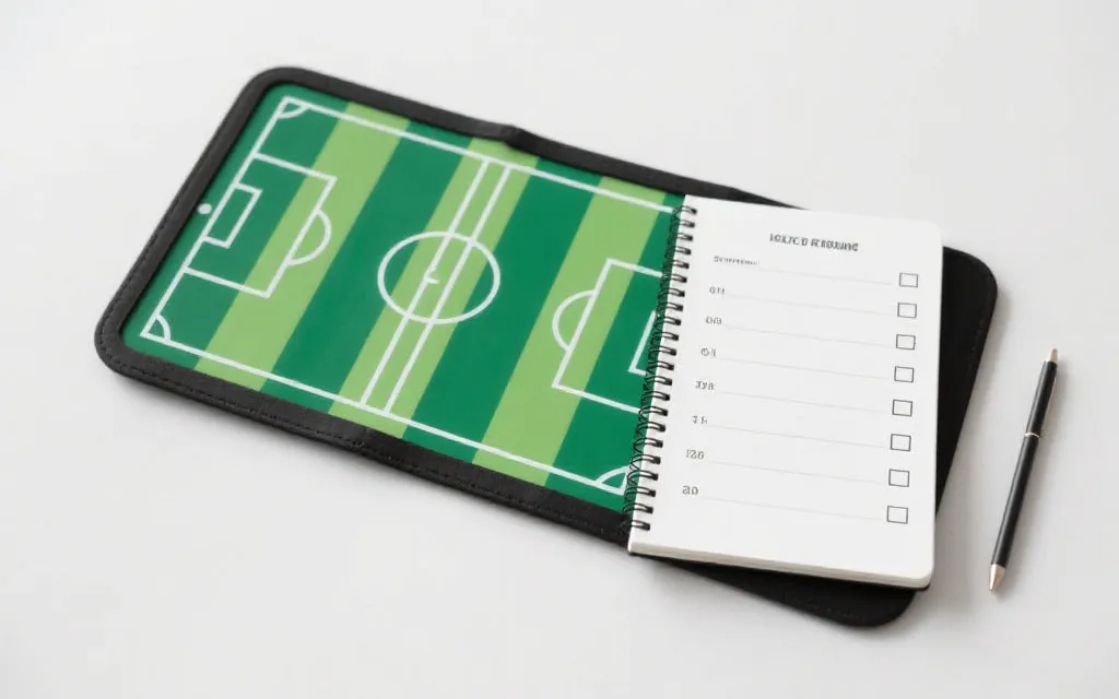 世界杯赛程笔记与战术板风格的观赛计划画面